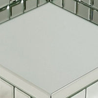 Tray with Square Beveled Mirror Panel Framing, Clear - BM246105