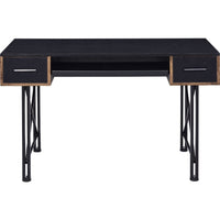 Computer Desk with 2 Drawers and Keyboard Tray, Black - BM250324