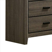 Dresser with Black Rectangular Pulls, Gray - BM253015