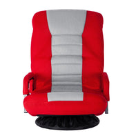 Swivel Floor Gaming Chair with 7 Angle Adjustable Mechanism, Red - BM261477