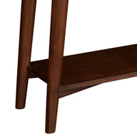 Console Table with 2 Drawers and Angled Legs, Walnut Brown - BM261893