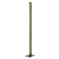 61 Inch Wood Floor Lamp Dimming LED Column, Brown - BM271958