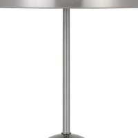 20 Inch Metal Accent Table Lamp with Dome Shade, Silver - BM271962