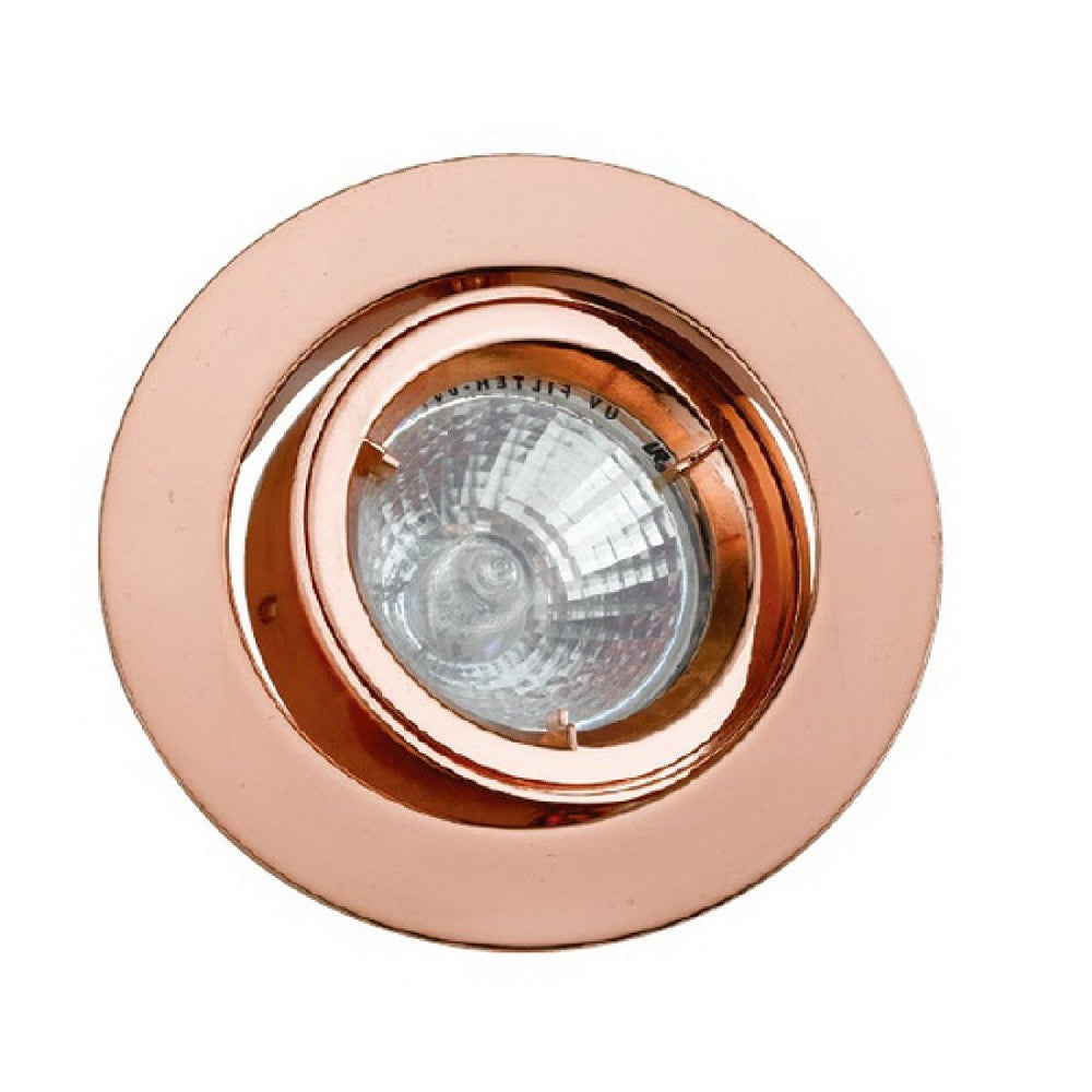 4 Inch 12V Round Ceiling Light with Metal, Antique Copper - BM272353