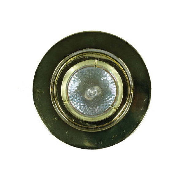 4 Inch 12V Round Ceiling Light with Metal, Antique Brass - BM272354