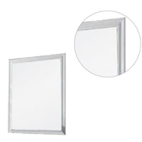 Tyra 39 Inch Wall Mirror, Rectangular Wood Frame, White - BM275523