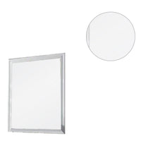 Tyra 39 Inch Wall Mirror, Rectangular Wood Frame, White - BM275523
