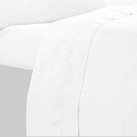 Minka 4 Piece Twin Bed Sheet Set, Soft Antimicrobial Microfiber, White - BM276840