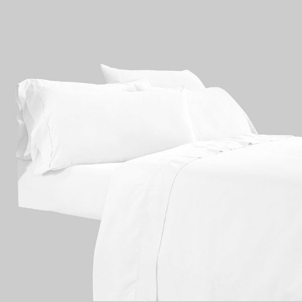 Minka 4 Piece Twin Bed Sheet Set, Soft Antimicrobial Microfiber, White - BM276840