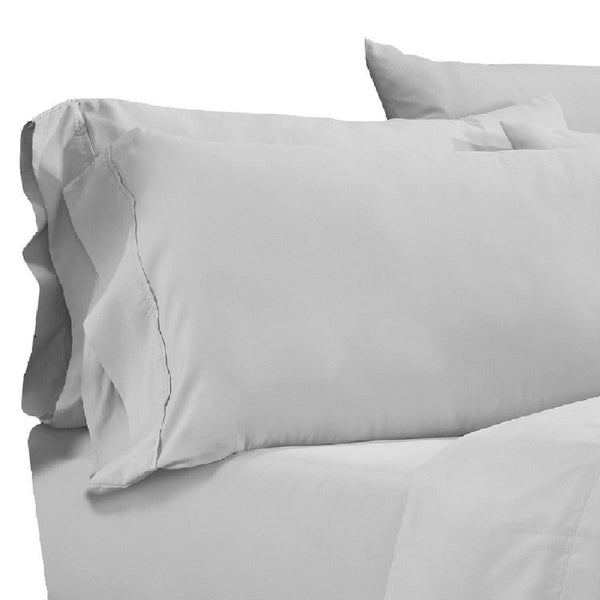 Minka 4 Piece Twin Bed Sheet Set, Soft Antimicrobial Microfiber, Gray - BM276845