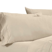 Minka 6 Piece King Bed Sheet Set, Soft Antimicrobial Microfiber, Beige - BM276853