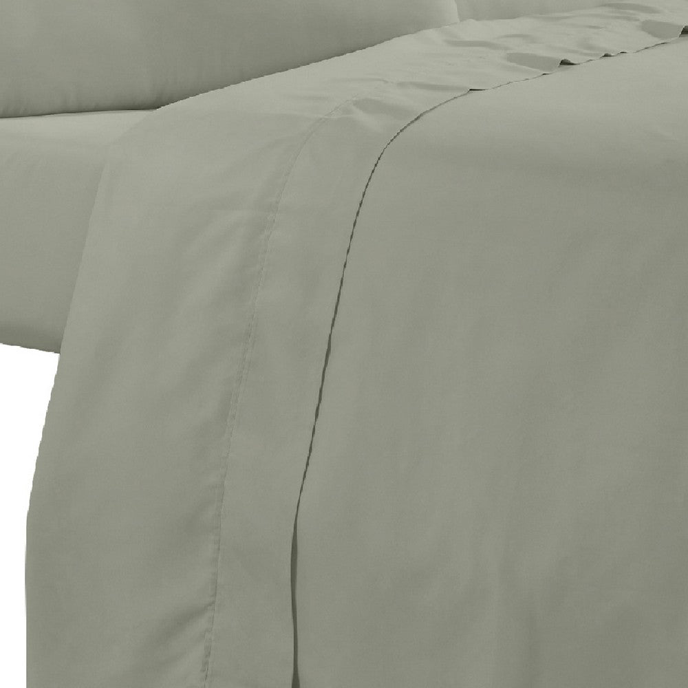 Minka 6 Piece King Bed Sheet Set, Soft Antimicrobial Microfiber, Green - BM276868