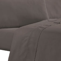 Minka 6 Piece Full Bed Sheet Set, Soft Antimicrobial Microfiber, Dark Brown - BM276871