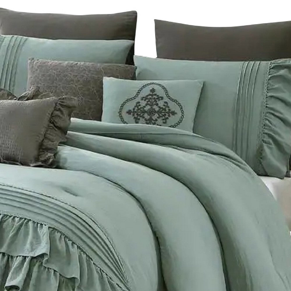 Concierge King fashion Size Green Comforter