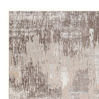 Wyn 7 x 5 Medium Soft Fabric Floor Area Rug, Abstract Pattern, Gray, Beige - BM279717