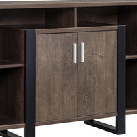 Zale 47 Inch Wood Buffet Sideboard Console, 1 Cabinet, Sled Base, Brown - BM279737
