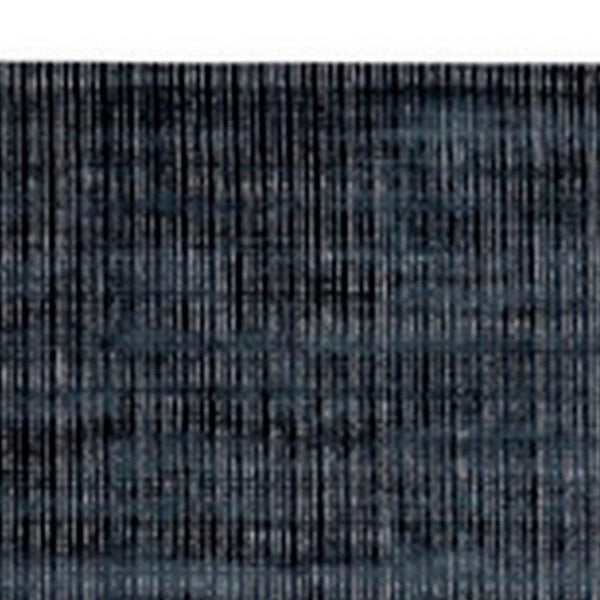 7 x 5 Modern Area Rug, Dark Textured Pattern, Soft Fabric, Navy Blue - BM280126