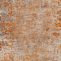 5 x 8 Modern Area Rug, Abstract Paint Art Design, Soft Fabric, Orange Brown - BM280132