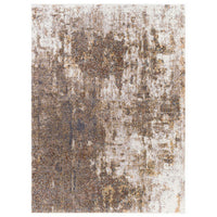 5 x 7 Modern Area Rug, Abstract Paint Art Design, Soft Fabric, Brown, Beige - BM280134