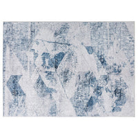 Lexi 5 x 7 Modern Area Rug, Abstract Art Design, Soft Fabric, Blue, Gray - BM280168