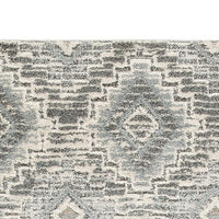 Ari 5 x 7 Modern Area Rug, Diamond Pattern, Soft Fabric, Cream, Gray - BM280199