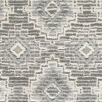 Ari 5 x 7 Modern Area Rug, Diamond Pattern, Soft Fabric, Cream, Gray - BM280199