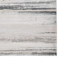 Oxy 5 x 7 Modern Area Rug, Clean Abstract Design, Soft Fabric, Gray, Gold - BM280207