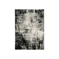 Jude 5 X 7 Modern Area Rug, Abstract Art Design, Fabric, Medium, Black Gray - BM280235