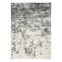 Pax 8 x 10 Modern Area Rug, Smoky Paint Design, Fabric, Large, Cream, Gray - BM280242