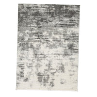 Pax 5 x 7 Modern Area Rug, Smoky Paint Design, Fabric, Medium, Cream, Gray - BM280243