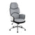 26 Inch Modern Swivel Office or Gaming Chair, Ergonomic Gray Fabric Seat - BM280448