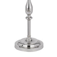 Ava 61 Inch Modern Floor Lamp, Glass Tray Table, 1 USB Port, Glossy, Chrome - BM282145