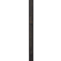 Eli 60 Inch Tiffany Style Floor Lamp, Glass Shade, Metal Base, Antique Bronze - BM282166