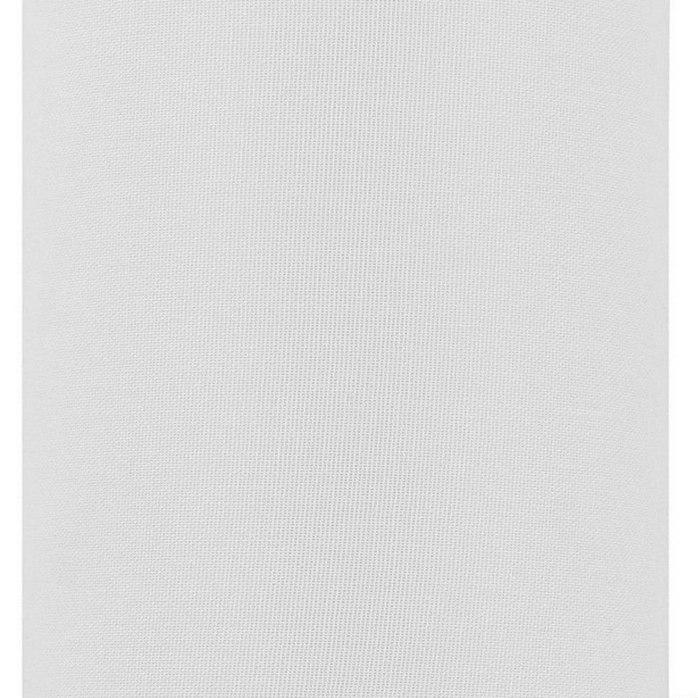 Liam 25 Inch Modern Wall Lamp, Hardback Fabric Shade, 1 LED, Metal, Silver - BM282177