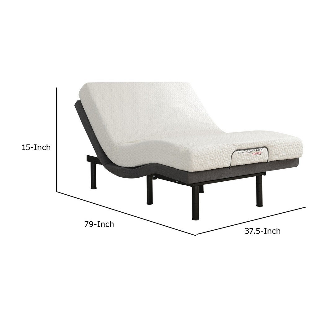 Tao Adjustable Bed Base XL Twin, Ergonomic Dual Incline Massager, Bluetooth - BM283026
