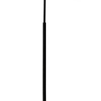 63 Inch Modern Metal Floor Lamp, Frosted Glass Globe Shade, Black, White - BM283119