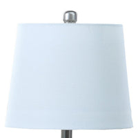 22 Inch Accent Table Lamp, Cactus Designed Body, Metal Base, Blue, White - BM283268