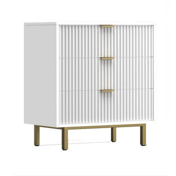 Benzara Beth 34 Inch 3 Drawer Small Dresser Chest, Mahogany Wood, White, Gold - BM284268 | Benzara.com Benzara Beth 34 Inch 3 Drawer Small Dresser Chest, Mahogany Wood, White, Gold - BM284268 | Benzara.com