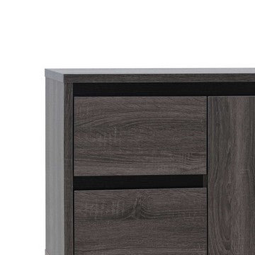 Hosa 47 Inch TV Media Entertainment Console, 2 Drawers, 1 Cabinet, Black - BM284408