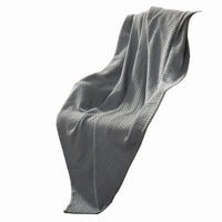 Nyx Twin Size Ultra Soft Cotton Thermal Blanket, Textured, Charcoal Gray - BM284444