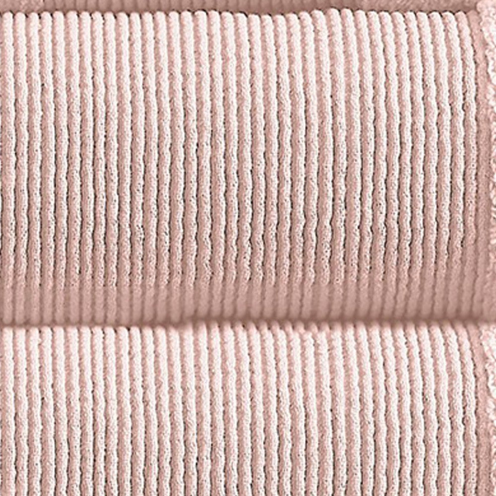 Indy Modern 6 Piece Cotton Towel Set, Softly Textured Design, Peach Blush - BM284477