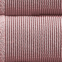 Indy Modern 6 Piece Cotton Towel Set, Softly Textured Design, Silky Pink - BM284481