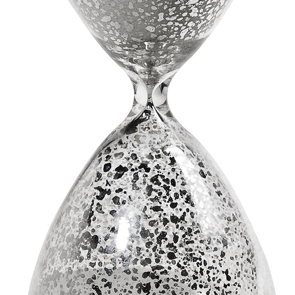 Doug 10 Inch Decorative 60 Minute Hourglass Table Accent Decor, White Sand - BM284941