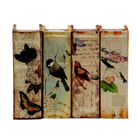Anya Set of 4 Artisanal Boxes for Accessories, Book Inspired Look, Birds - BM284995
