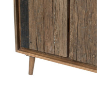 31 Inch Side Cabinet Console, 2 Doors and Drawers, Acacia, Mango Wood Brown - BM285407