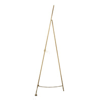 57 Inch Easel Stand, Gold Iron Frame, Free Standing for an Artists Touch - BM285911