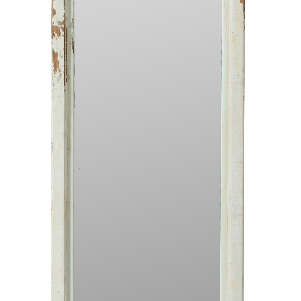 64 Inch Tall Adjustable Floor Mirror with Oval Carved Wood Frame and Metal  Stand, Brown - UPT-250428