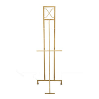 70 Inch Easel Stand, Gold Iron Frame, Free Standing, Large - BM285934