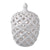 12 Inch Lidded Jar, Lattice Design and Decorative Flowers, White Ceramic - BM286145
