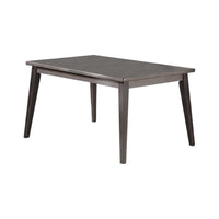 Kya 60 Inch Rectangular Dining Table, Dark Gray Top, Tapered legs, Gray - BM286291